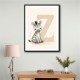 Z For Zebra Nursery Wall Art