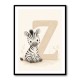 Z For Zebra Nursery Wall Art