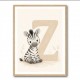 Z For Zebra Nursery Wall Art