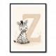 Z For Zebra Nursery Wall Art