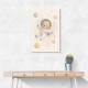Bear Astronaut Nursery Wall Art Print 