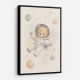 Bear Astronaut Nursery Wall Art Print 
