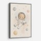 Bear Astronaut Nursery Wall Art Print 