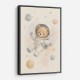 Bear Astronaut Nursery Wall Art Print 