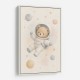 Bear Astronaut Nursery Wall Art Print 