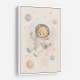 Bear Astronaut Nursery Wall Art Print 