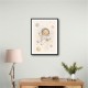 Bear Astronaut Nursery Wall Art Print 