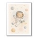 Bear Astronaut Nursery Wall Art Print 