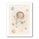 Bear Astronaut Nursery Wall Art Print 