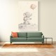 Elephant Moon Walk Nursery Wall Art Print 