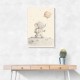 Elephant Moon Walk Nursery Wall Art Print 