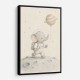 Elephant Moon Walk Nursery Wall Art Print 