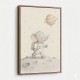 Elephant Moon Walk Nursery Wall Art Print 