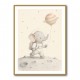 Elephant Moon Walk Nursery Wall Art Print 