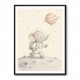 Elephant Moon Walk Nursery Wall Art Print 