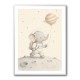 Elephant Moon Walk Nursery Wall Art Print 