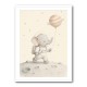 Elephant Moon Walk Nursery Wall Art Print 
