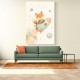 Fox Rocket Ride Nursery Wall Art Print