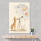 Giraffe Galaxy Nursery Wall Art Print
