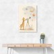 Giraffe Galaxy Nursery Wall Art Print