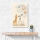 Giraffe Galaxy Nursery Wall Art Print
