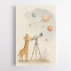 Giraffe Galaxy Nursery Wall Art Print