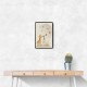 Giraffe Galaxy Nursery Wall Art Print