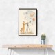 Giraffe Galaxy Nursery Wall Art Print