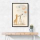 Giraffe Galaxy Nursery Wall Art Print