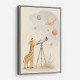 Giraffe Galaxy Nursery Wall Art Print