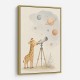 Giraffe Galaxy Nursery Wall Art Print