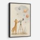 Giraffe Galaxy Nursery Wall Art Print