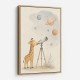 Giraffe Galaxy Nursery Wall Art Print