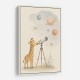 Giraffe Galaxy Nursery Wall Art Print