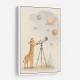Giraffe Galaxy Nursery Wall Art Print