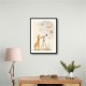 Giraffe Galaxy Nursery Wall Art Print