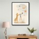 Giraffe Galaxy Nursery Wall Art Print