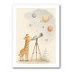 Giraffe Galaxy Nursery Wall Art Print