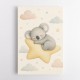 Koala Sleeping Star Nursery Wall Art Print