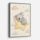 Koala Sleeping Star Nursery Wall Art Print