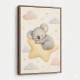 Koala Sleeping Star Nursery Wall Art Print