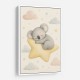 Koala Sleeping Star Nursery Wall Art Print