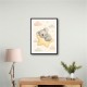Koala Sleeping Star Nursery Wall Art Print