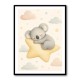 Koala Sleeping Star Nursery Wall Art Print
