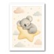 Koala Sleeping Star Nursery Wall Art Print