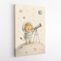 Lion Star Explorer Nursery Wall Art Print