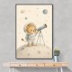 Lion Star Explorer Nursery Wall Art Print