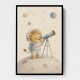 Lion Star Explorer Nursery Wall Art Print