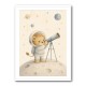 Lion Star Explorer Nursery Wall Art Print