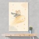 Mouse Comet Ride Nursery Wall Art Print